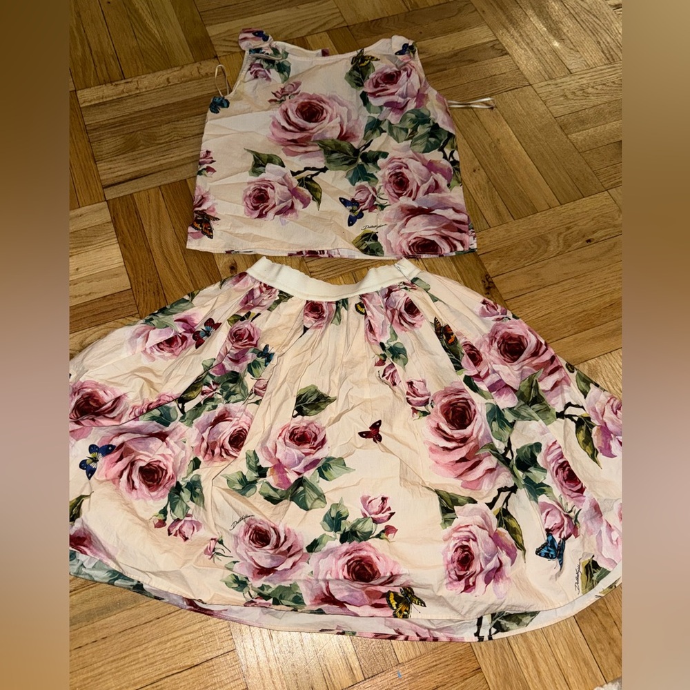 Dolce & Gabbana Floral Print Two-Piece Set